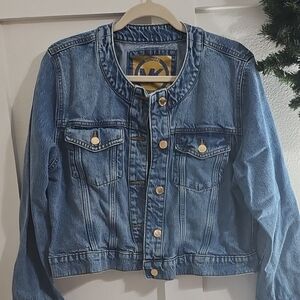 MICHAEL Michael Kors Light Blue Denim Jacket